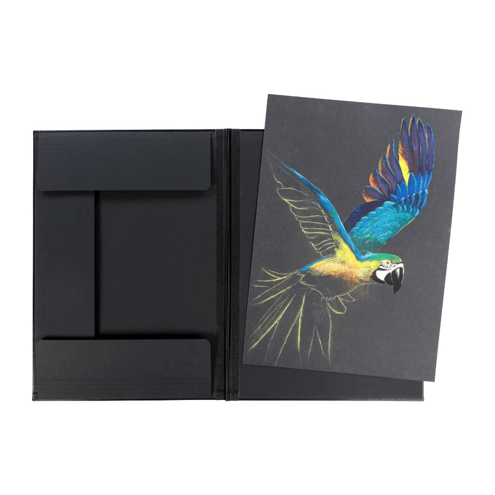Leather drawing folder 32 x 45 cm - Rhodia - Black