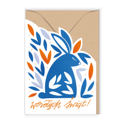 Greeting card 12 x 17 cm - Cudowianki - Bunny