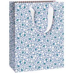 Paper gift bag Samia - Stewo - Blue 23 x 13 x 30 cm