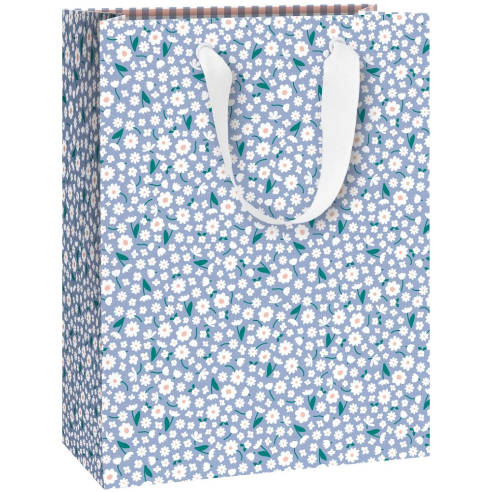Paper gift bag Samia - Stewo - Blue 23 x 13 x 30 cm