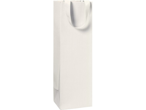 Paper wine gift bag One Colour - Stewo - Beige 11 x 10,5 x 36 cm