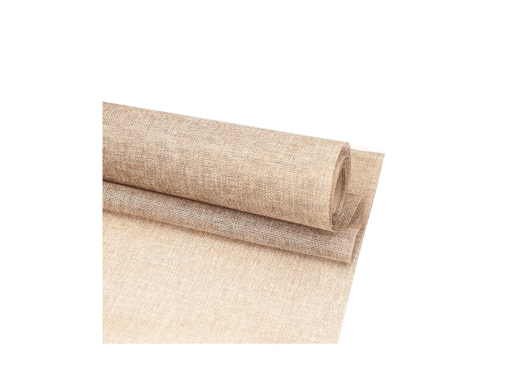 Bieżnik jutowy materiał dekoracyjny - naturalny jasny 48 cm x 4,5 m