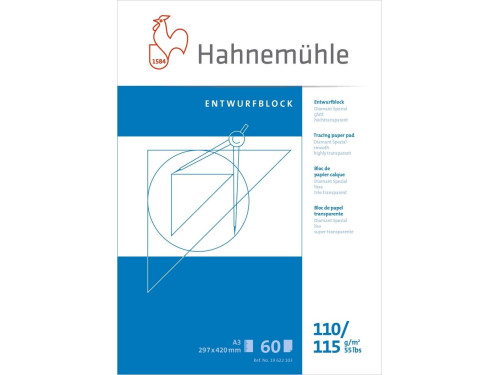 Tracing paper pad - Hahnemühle - A3 110 g/m2 60 sheets
