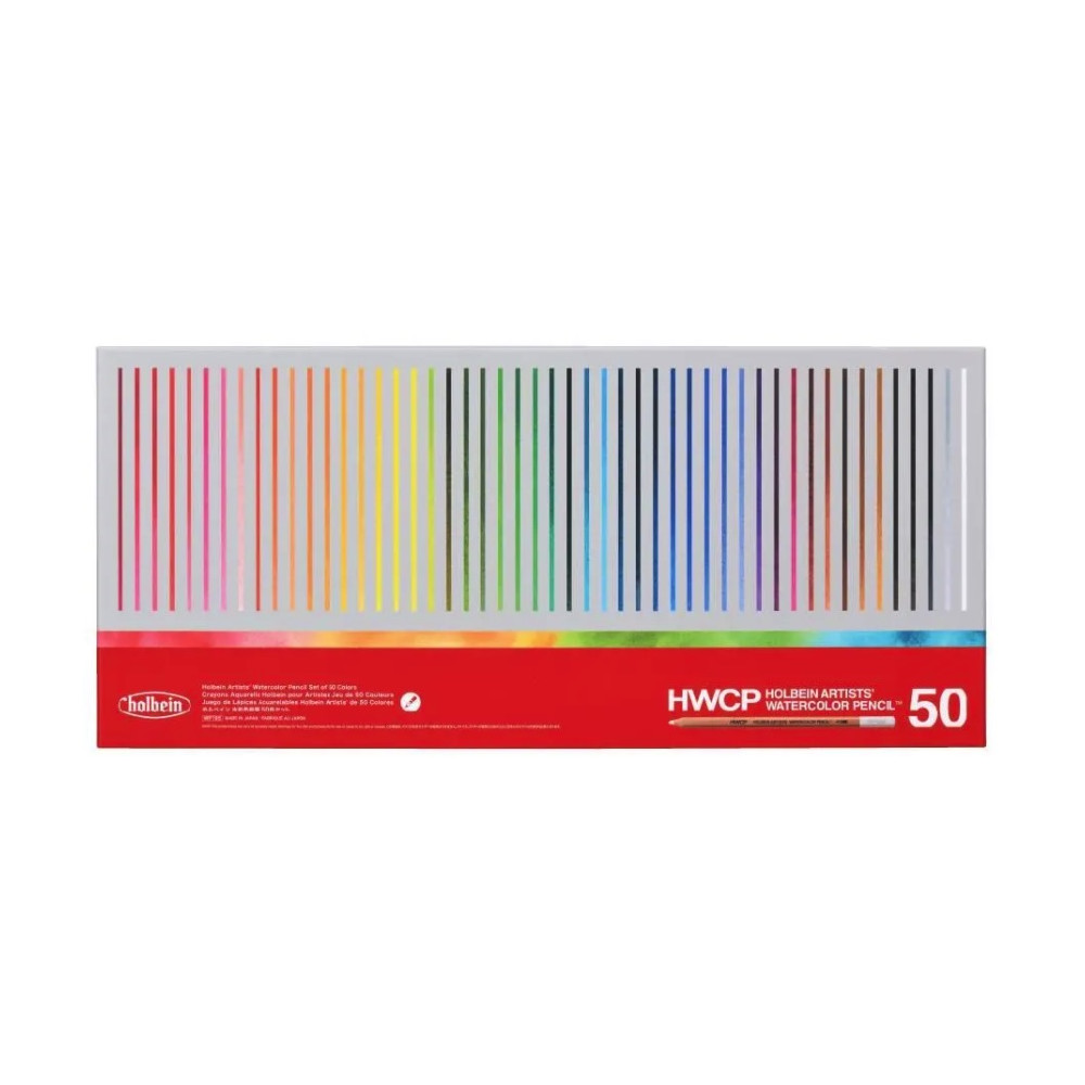 Set of Artists' Watercolor Pencils - Holbein - 50 pcs