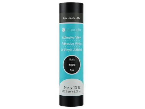 Adhesive Vinyl - Silhouette - Matt Black 22,9 cm x 3,05 m