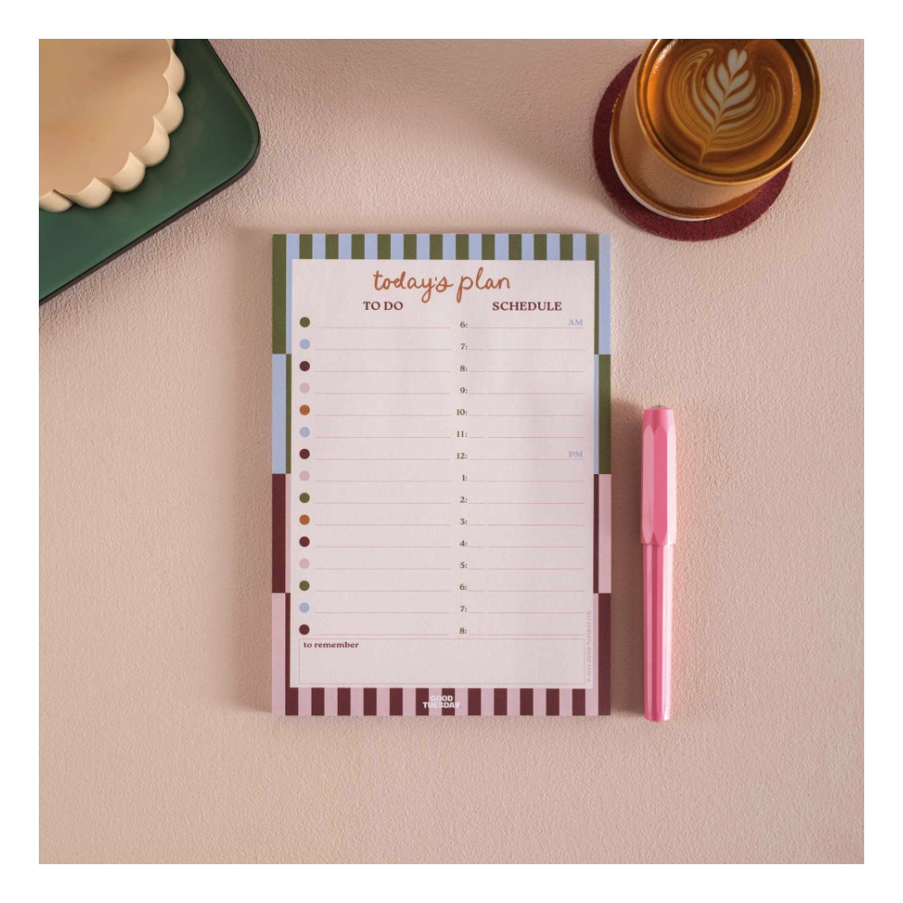 Boho Nouveau Daily Planner Pad A5 - Good Tuesday
