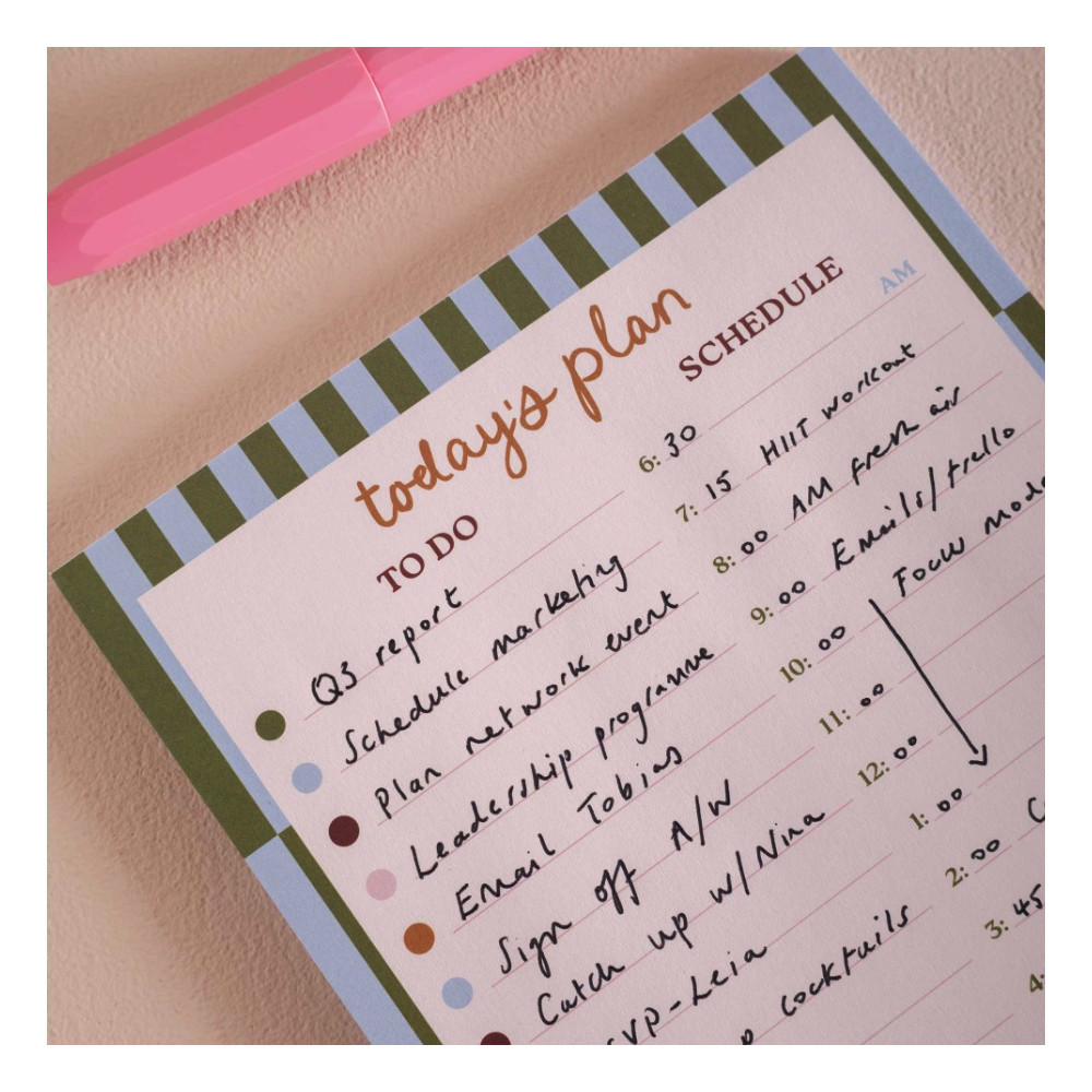 Boho Nouveau Daily Planner Pad A5 - Good Tuesday