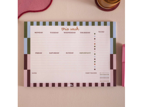 Planner tygodniowy biurkowy Boho Nouveau A4 - Good Tuesday