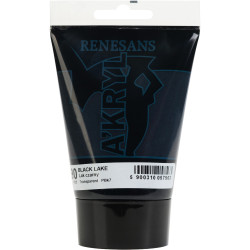 Acrylic A'kryl paint - Renesans - 90 black lake 100 ml