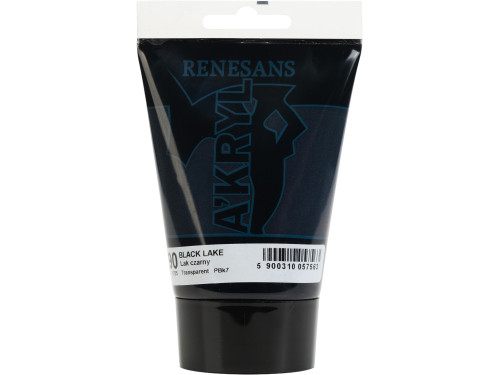 Farba akrylowa A'kryl - Renesans - 90 lak czarny 100 ml