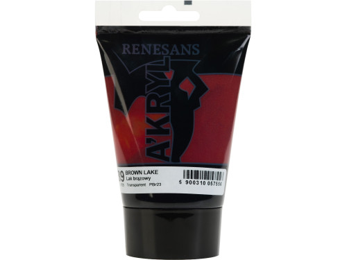 Farba akrylowa A'kryl - Renesans - 89 lak brązowy 100 ml