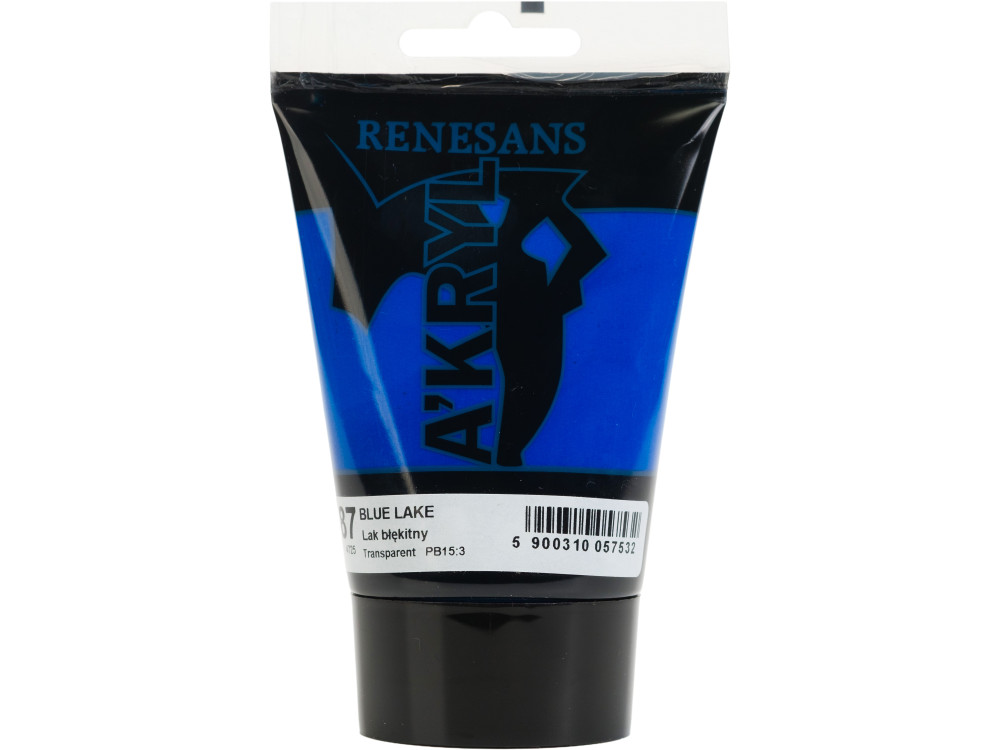 Acrylic A'kryl paint - Renesans - 87 blue lake 100 ml