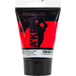 Farba akrylowa A'kryl - Renesans - 85 lak szkarłatny 100 ml