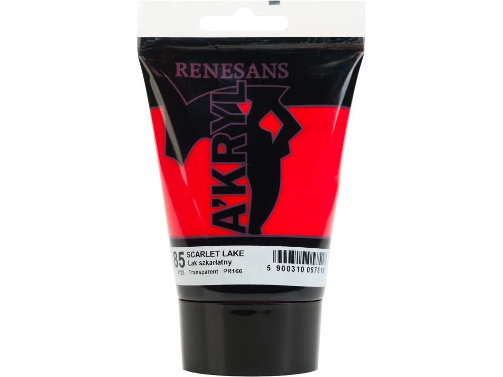 Farba akrylowa A'kryl - Renesans - 85 lak szkarłatny 100 ml