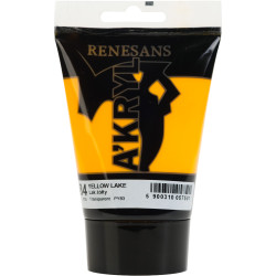 Acrylic A'kryl paint - Renesans - 84 yellow lake 100 ml