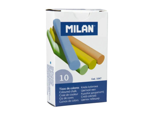 Blackboard school chalks - Milan - multicolor round 10 pcs.