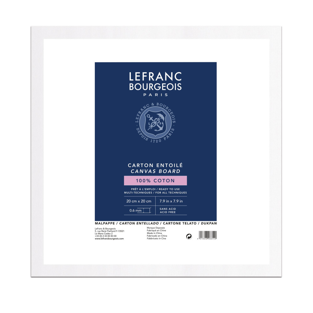 Painting board - Lefranc & Bourgeois - 20 x 20 cm