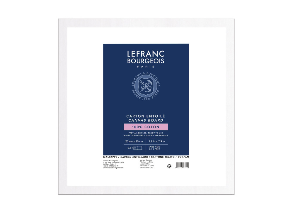 Painting board - Lefranc & Bourgeois - 20 x 20 cm