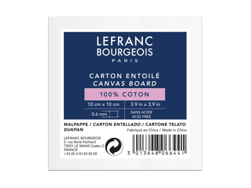 Painting board - Lefranc & Bourgeois - 10 x 10 cm