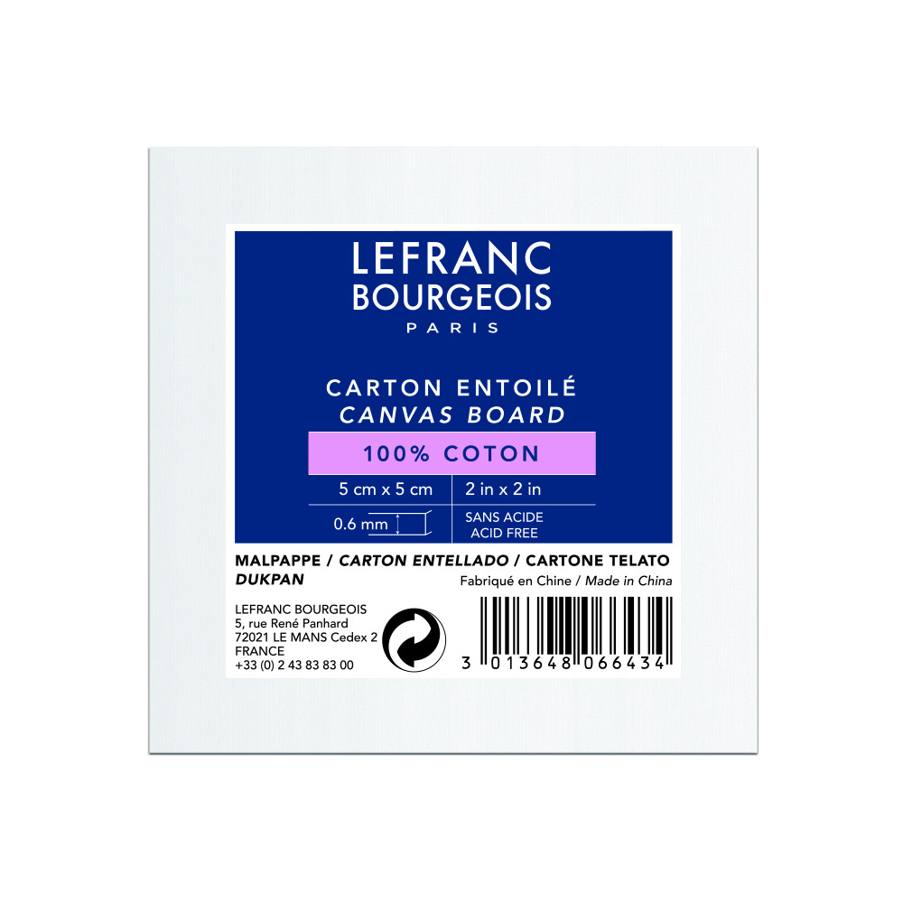 Painting board - Lefranc & Bourgeois - 5 x 5 cm