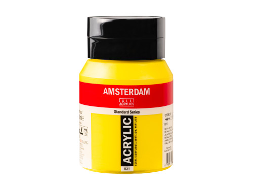 Acrylic paint - Amsterdam - 831 Metallic Yellow 500 ml
