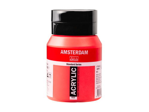 Acrylic paint - Amsterdam - 832 Metallic Red 500 ml