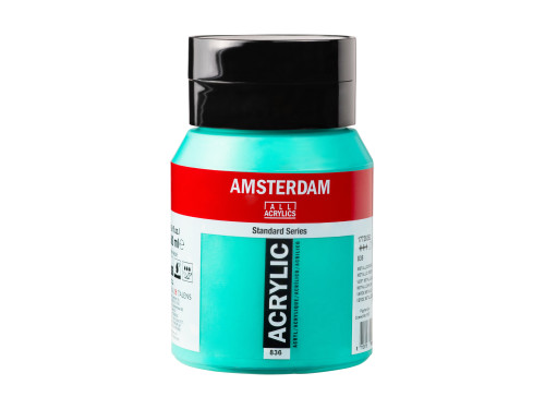 Acrylic paint - Amsterdam - 836 Metallic Green 500 ml