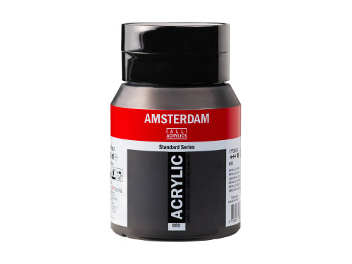 Farba akrylowa - Amsterdam - 850 Metallic Black 500 ml
