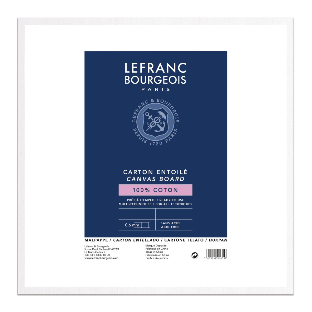 Painting board - Lefranc & Bourgeois - 40 x 40 cm