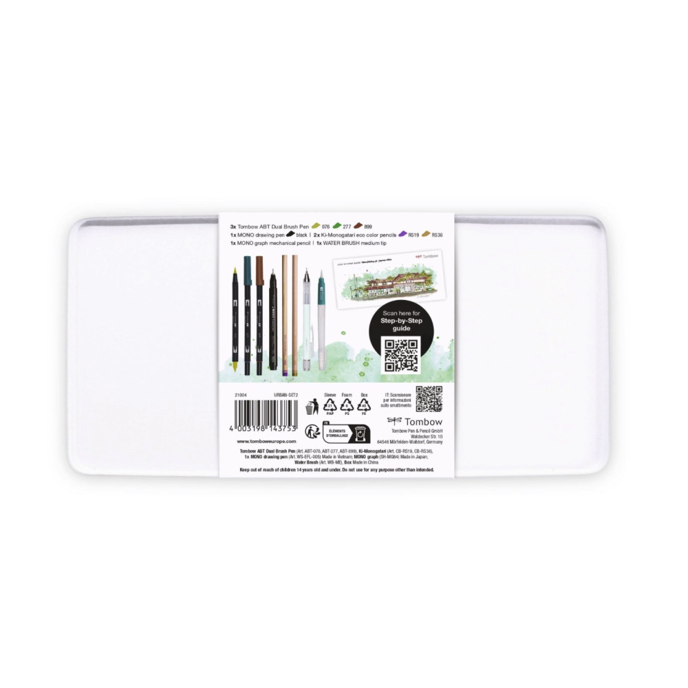 Urban Sketching Set Japan Edition - Tombow - 8 pcs.