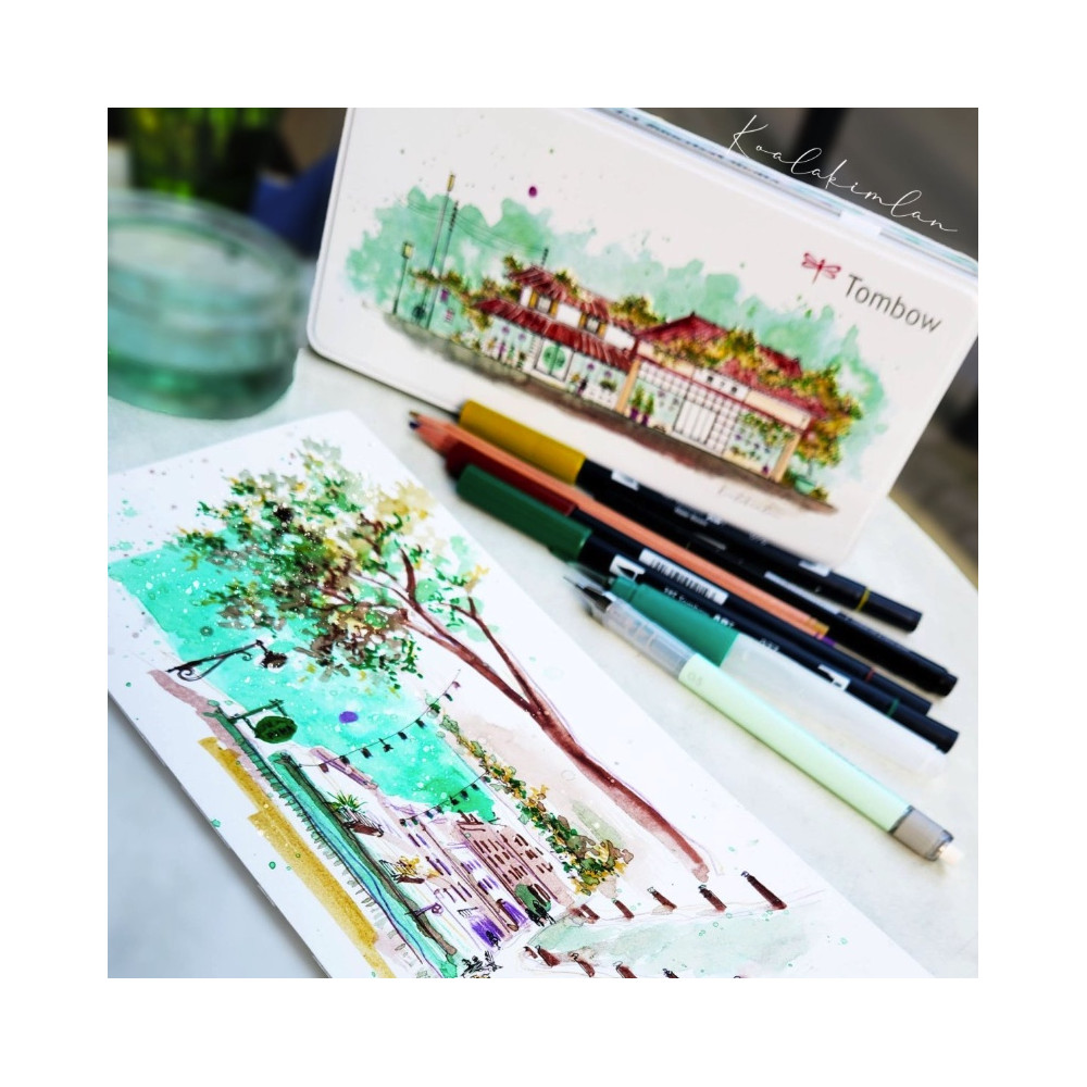 Urban Sketching Set Japan Edition - Tombow - 8 pcs.
