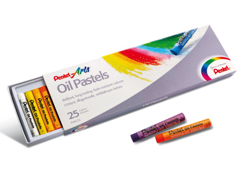 Pentel Oil Pastels - Set of 25 colours