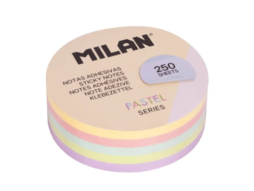 Round notes - Milan - pastel 6,7 cm 250 pcs