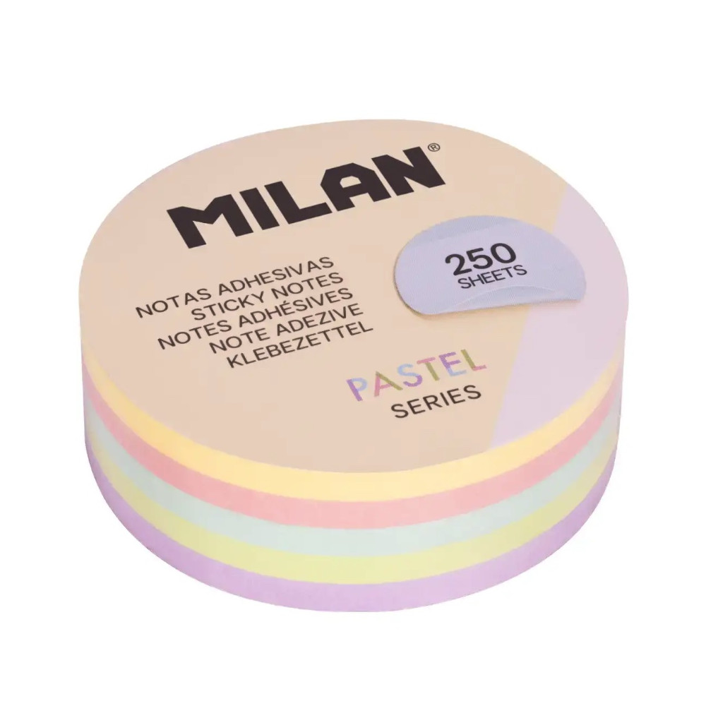 Round notes - Milan - pastel 6,7 cm 250 pcs