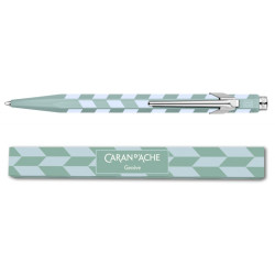 Długopis 849 Mosaic z etui - Caran d'Ache - Water Green