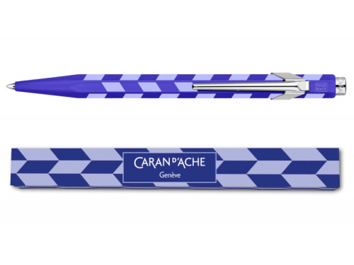 Długopis 849 Mosaic z etui - Caran d'Ache - Royal Blue