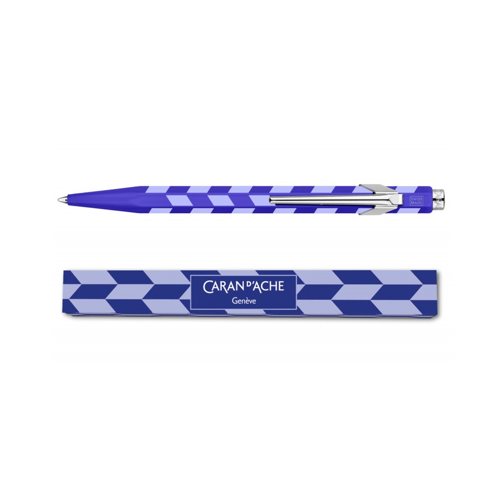 Długopis 849 Mosaic z etui - Caran d'Ache - Royal Blue