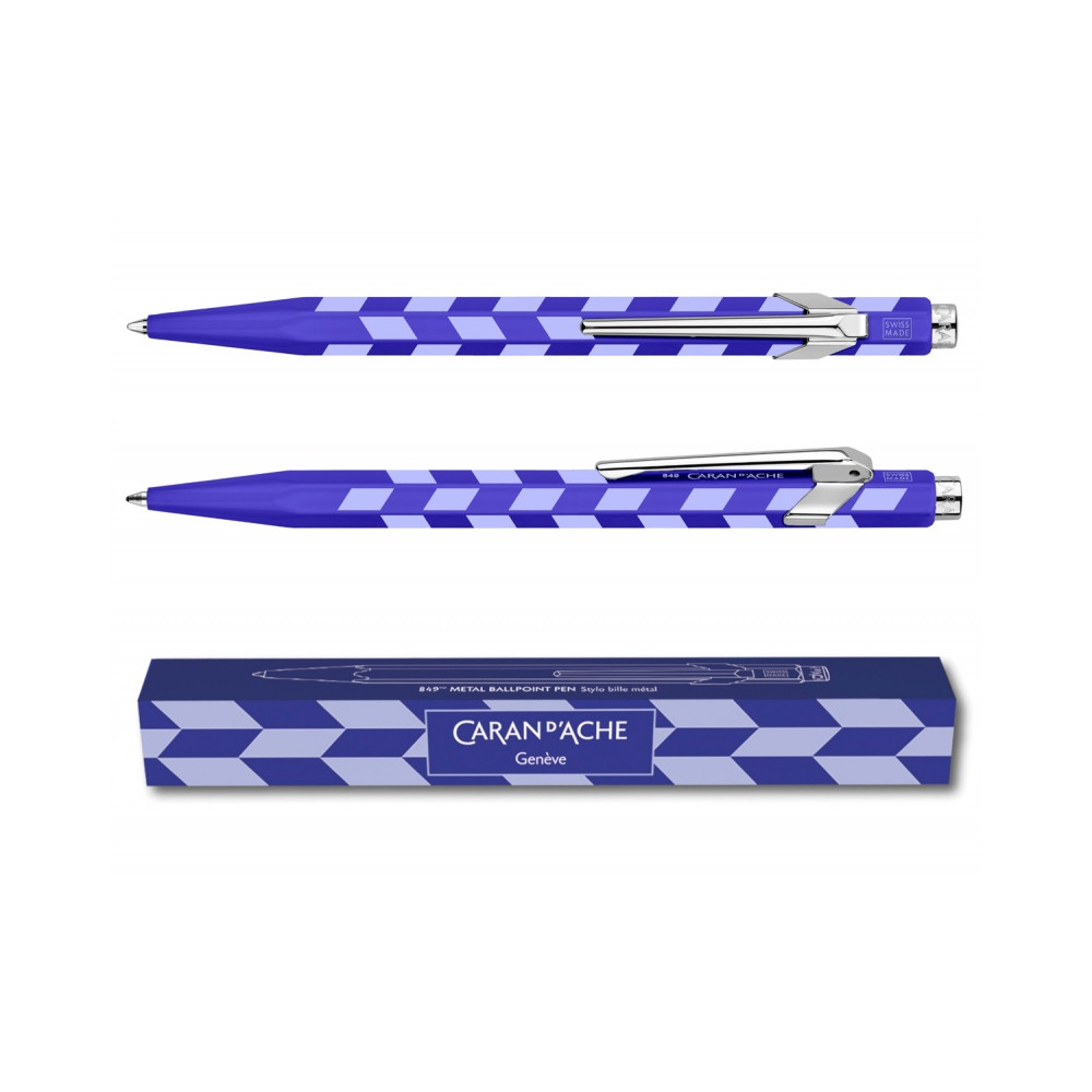 Ballpoint 849 Mosaic pen - Caran d'Ache - Royal Blue