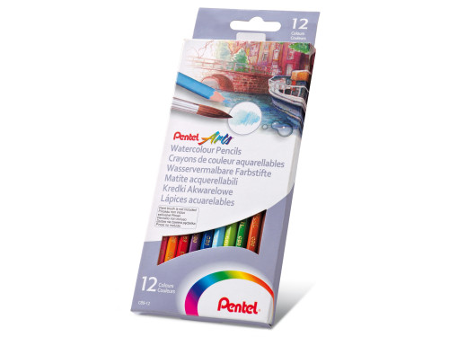 Pentel Watercolour Pencils - Set 12 colours