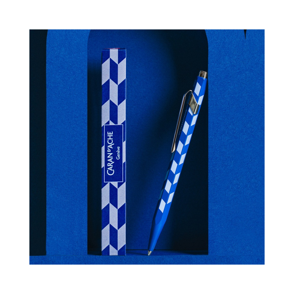 Ballpoint 849 Mosaic pen - Caran d'Ache - Royal Blue