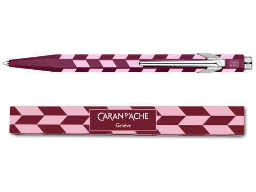 Ballpoint 849 Mosaic pen - Caran d'Ache - Garnet Red