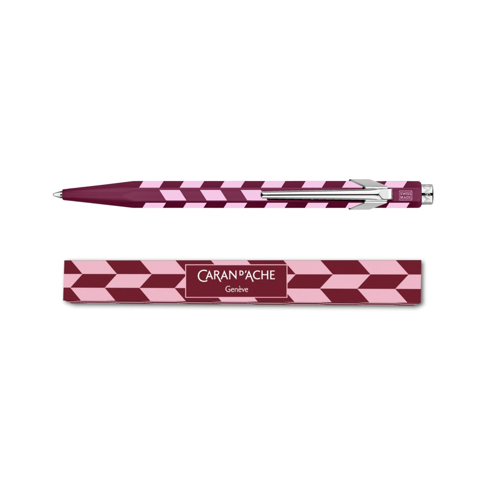 Ballpoint 849 Mosaic pen - Caran d'Ache - Garnet Red