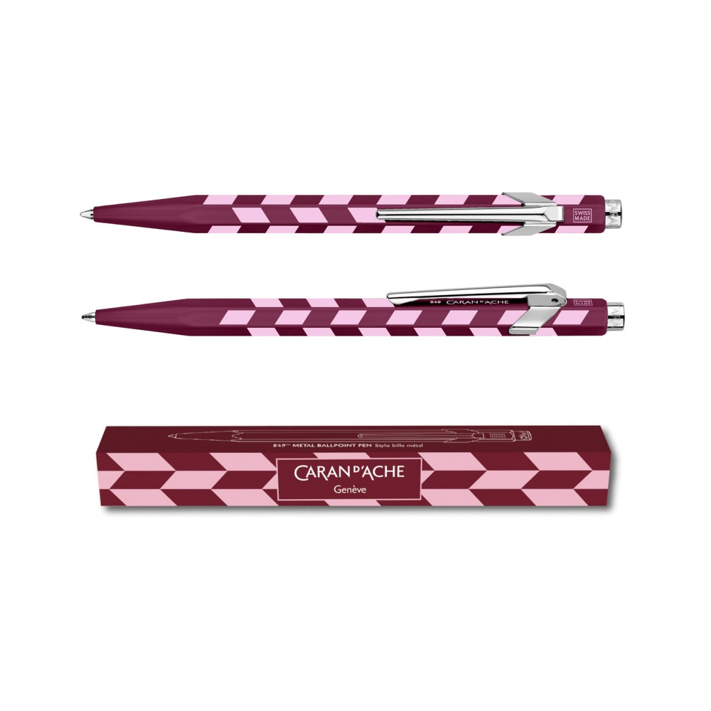 Ballpoint 849 Mosaic pen - Caran d'Ache - Garnet Red