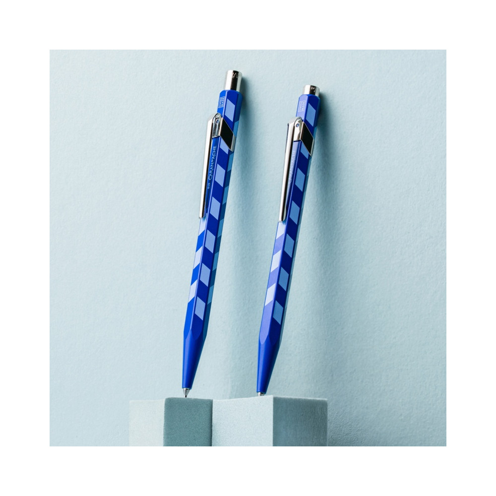 Ołówek mechaniczny 844 Mosaic z etui - Caran d'Ache - Royal Blue 0,5 mm