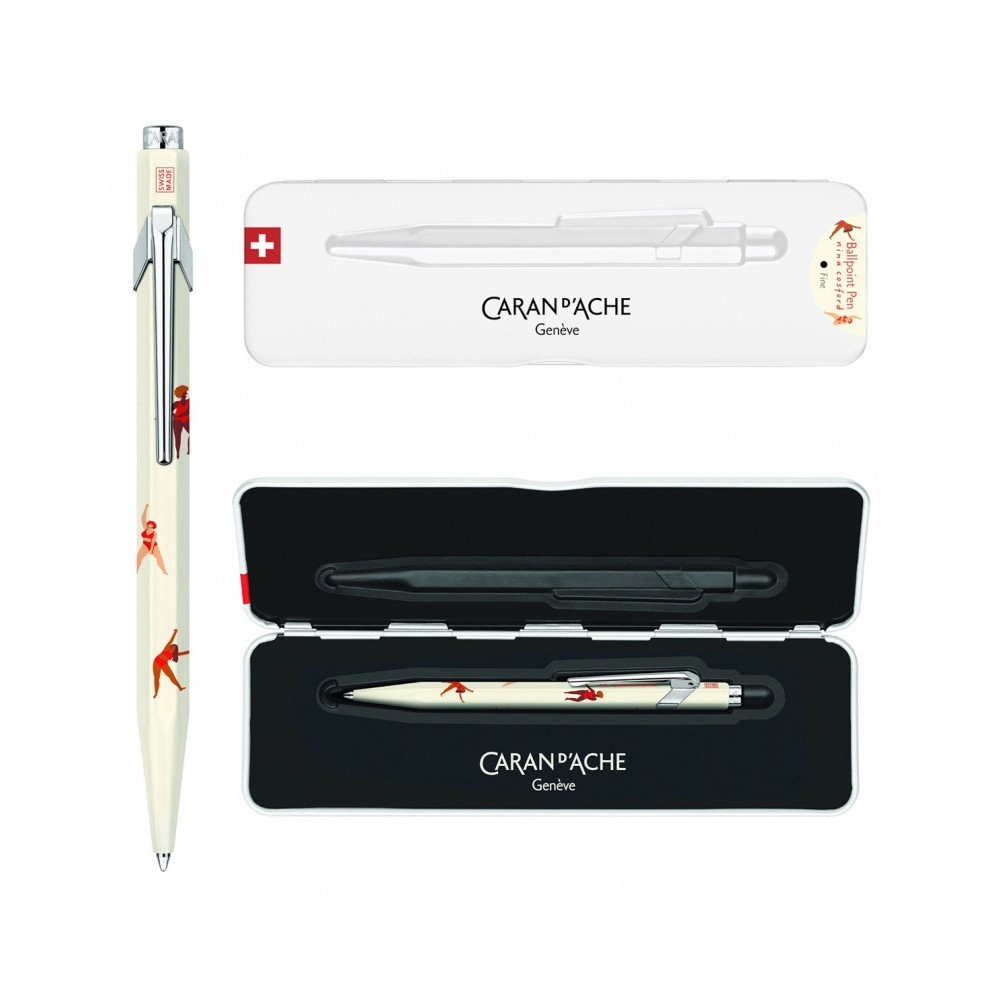 Długopis 849 Nina Cosford z etui - Caran d'Ache - Beige