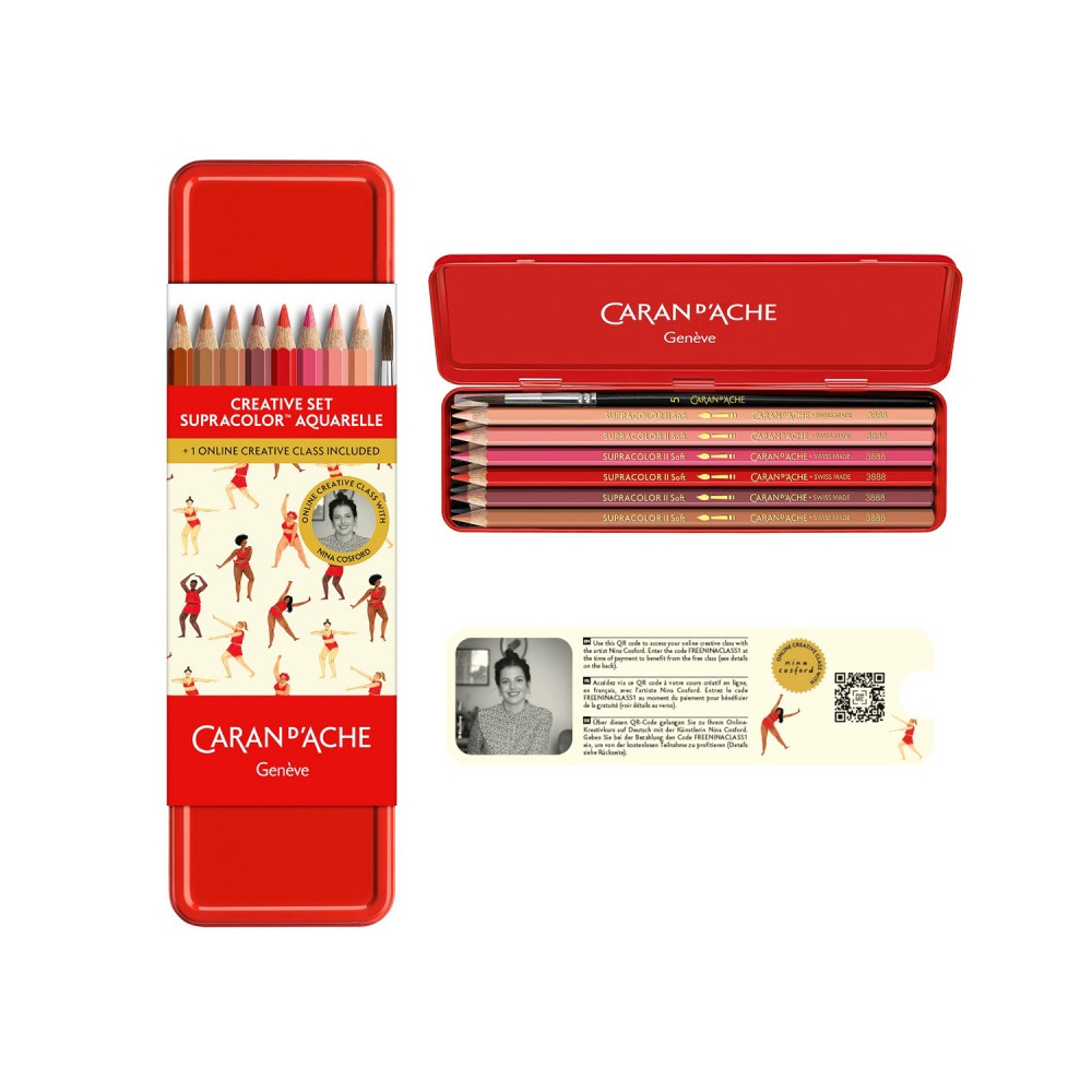 Set of Supracolor Aquarelle pencils - Caran d'Ache - 12 pcs