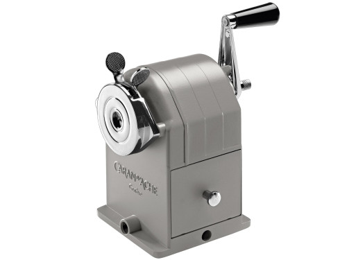 Temperówka metalowa na korbkę - Caran d'Ache - Grey