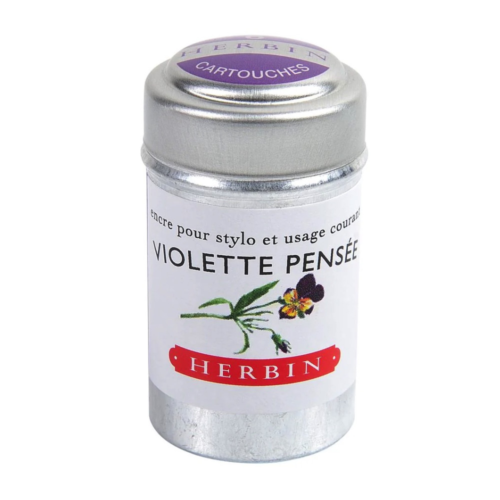 Naboje atramentowe - J.Herbin - Violet Pansy 6 szt.