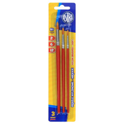 Set of soft nylon brushes - Astra - 3 pcs