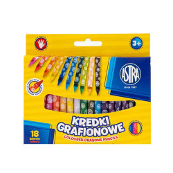Set of graphite crayons - Astra - 18 pcs